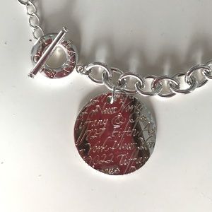 Tiffany & Co. Large Notes Round Pendant Toggle  Necklace